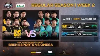 【Filipino LIVE】MPL-PH Season 6 Regular Season Week 2 Day 1