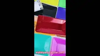rectangle BBQ paper plates