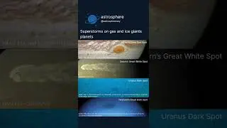 superstorms on gas and ice giants planets. #astronomy #planets #storm #wind