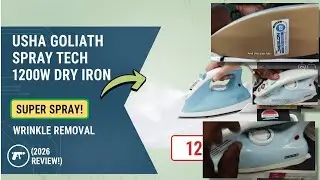 USHA Goliath Spray Tech 1200W Dry Iron Review 👔 | Heavy-Duty Performance for Stubborn Creases?