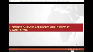 Approches Quantitatives - 2 : Distinction entre approches qualitatives et approches quantitatives