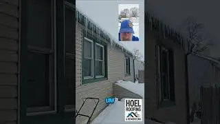 Extreme Ice Damaging Home  Gutters Ripped Off!