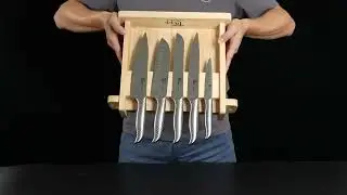 SYOKAMI 14-Piece Japanese Knife Set | Magnetic Holder for Effortless Cleanliness