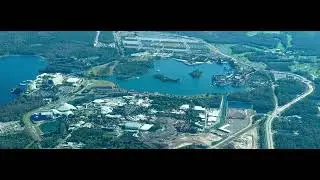 Magic Kingdom Aerial View | Villains Land & Cars Ride Construction View  | Wide Angle View Jan 2026