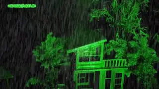 ⛈️🏠 Heavy Rain on Roof with Thunder | Cozy Storm Sounds for Deep Sleep