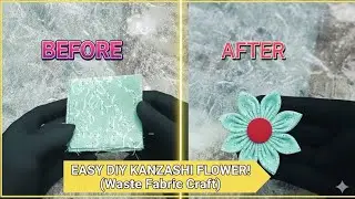 DIY Fabric Flowers making at home. Best out of Waste. How to use waste fabrics for home decor#video 