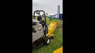 Jo Beau W300 wood chipper on Walker zero turn mower Elmia Park 2019, Sweden