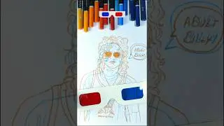 Billy Then vs Now 3D Drawing Reveal 😱 | Stranger Things 5 Red Blue Glass Art