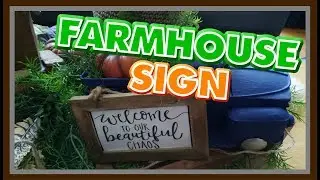 FARMHOUSE FALL SIGN DIY  II FALL II 2019 II