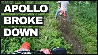 Apollo 125 DB-X19 Broke Down! Seriously Muddy Trails | Motovlog