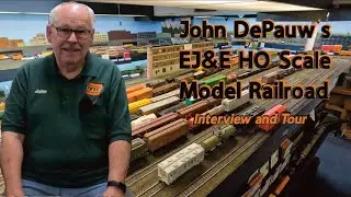 John DePauw's EJ&E HO Scale Model Railroad Interview and Tour