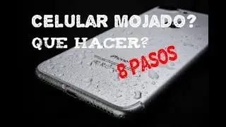 c&oacute;mo secar un CELULAR MOJADO | 8 PASOS