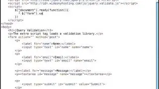 jQuery Form Validation Tutorial