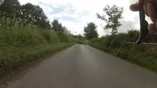 Descent down Birtles Lane, Over Alderley