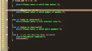 Javascript Loan Calculator - Part 4 - Validate User Data