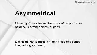 Asymmetrical Meaning
