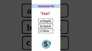 Synonym for Fast #english #viral #quiz #synonyms