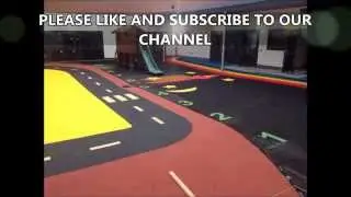 Critical Fall Height Safety Flooring Playground Installation