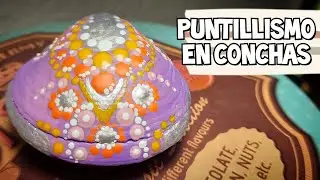 🟠 #03 Decorando CONCHAS // DOT Mandala // Seashell Crafts // Seashell Decoration // 10.000 UB