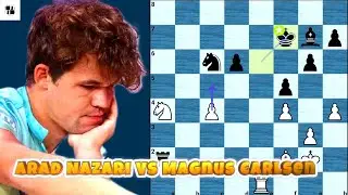 Magnus Carlsen Destroys Alekhine’s Defense! | Arad Nazari vs Carlsen | Brutal Finish ♟️