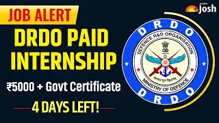 DRDO PAID INTERNSHIP 2026 | ₹5000 Stipend + Govt Certificate | 6 Month Paid Internship | DRDO