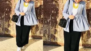 خياطة فيست رائعة 😍للمحجبات بطريقة سهلة للمبتدئين