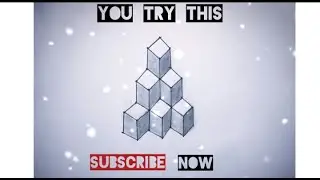 ||How To Draw a necker cubes||very easy to step by steps...