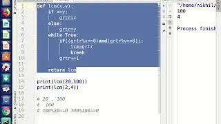 how to find lcm in python  using function and awesome algorithm