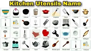 Kitchen Vocabulary in English | Kitchen Tools Name | kitchen utensils Name in English | Preschool