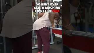Выполняйте тягу штанги в наклоне в машине Смита ВОТ ТАК!