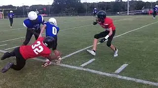 Allen Middle School Vikings loading up for another Kickoff Return vs. Northwest Guilford Middle...