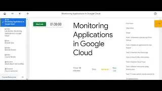 Monitoring Applications in Google Cloud