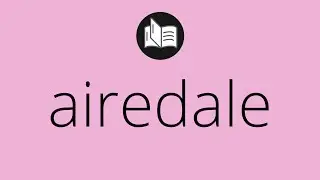 What AIREDALE means &bull; Meaning of AIREDALE &bull; airedale MEANING &bull; airedale DEFINITION