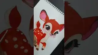 Deer🦌Baby #art #creative #artwork #artist #grid #method #deer #cartoon #shorts #video
