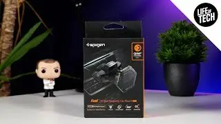 Обзор магнитного автомобильного держателя для CD-дисков Spigen Kuel (QS24) 2018 года | 4K