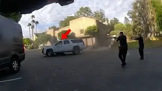 LAPD Cops Unleash a Barrage of Bullets on Suspect Who Rammed Multiple Police Cars| Top Documentary |