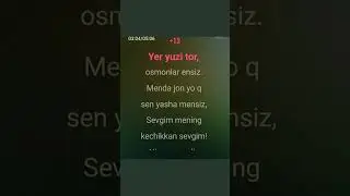 Abdujalil Qo'qonov "Kechikkan sevgim"