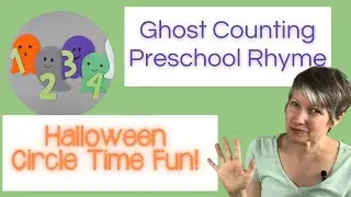 A Preschool Halloween Ghost Felt Board Counting Rhyme for kids-- Halloween Story Time Fun!