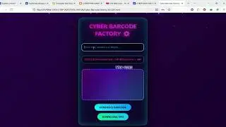 Create Cyber Barcode Generator 2077 - Free Neon QR Code Maker Online