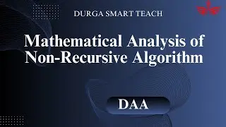 Mathematical analysis of non-recursive algorithm