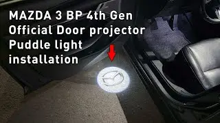 Mazda 3 BP 4th Gen Door Projector Puddle LED Lights Installation