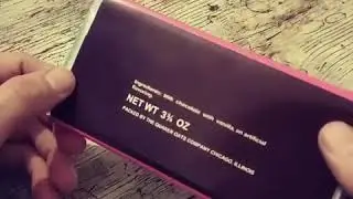 Wonka Bar Prop with Golden Ticket 70s