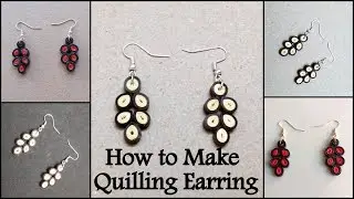 How to make Quilling Earrings | DIY Paper Earrings | Make It Easy Craft