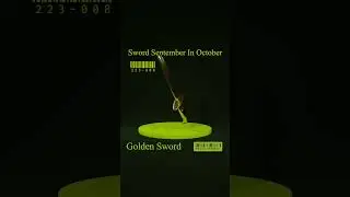 Golden Sword - Day 8 - Sword September in October #3dmodel #art #blender #gaming #magicitems #sword
