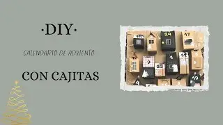 TUTORIAL Cómo hacer tu propio CALENDARIO ADVIENTO/POBLADO NAVIDEÑO con cartulinas Scrap