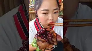 Pork Belly with Red Chili #shorts #asmr #mukbang #mukbanginternational #food #koreanribs