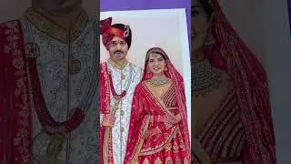 Drawing INDIAN TRADITIONAL BRIDE and Groom 😍 #shortvideos #shortsbeta #shorts #bride #groom