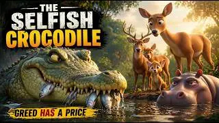 The Selfish Crocodile | Animated Crocodile Story for Kids