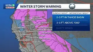 Winter Storm Warning | Northern California rain and snow forecast update on Feb. 14 at 5 p.m.