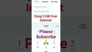 #zong 5 GB Free Internet